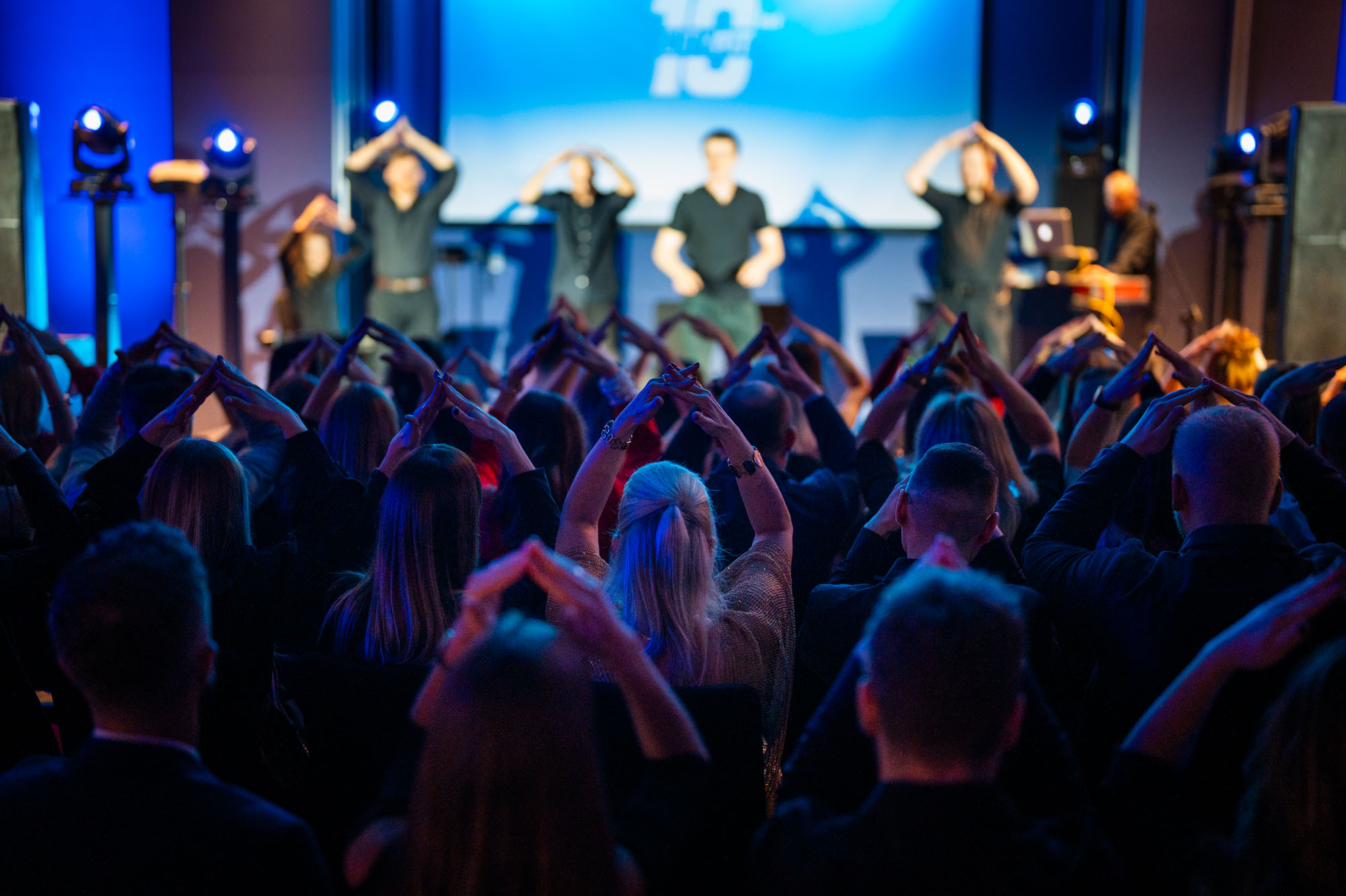 Zespół podczas firmowego eventu świątecznego